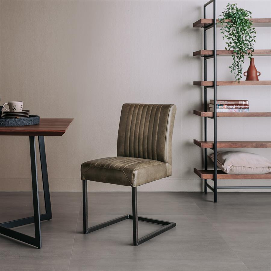 Tower Living Eetkamerstoel Ferro – Savannah Stof – Industrieel